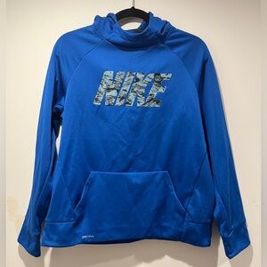 Nike Royal Blue Dry-Fit Performance Hoodie Size XL
